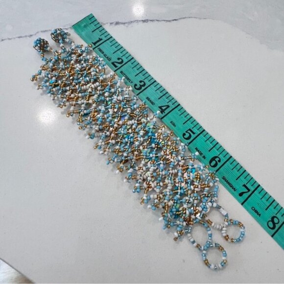 Handmade Boho Gypsy Bead and Sequins Wristlet - Picture 10 of 10